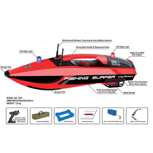 The RC (remote control) Surf Fishing Boat-Shark Specialists, Rc Fishing